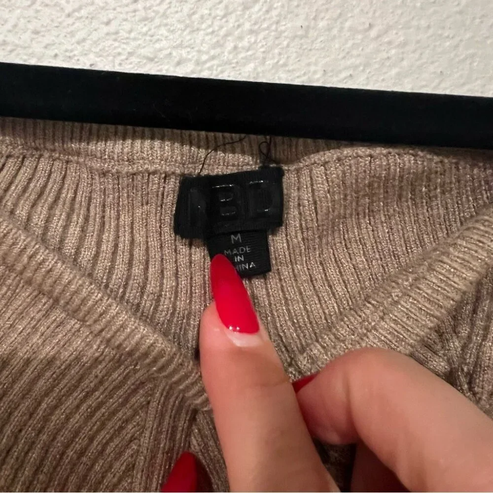 NBD Bodycon Knit Mini Dress Size Medium - Picture 5 of 5